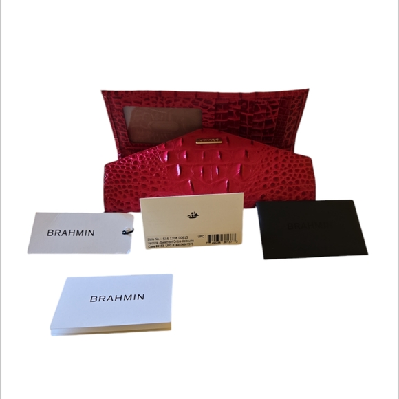 Brahmin Veronica Sweetheart Ombre Melbourne Leather Trifold Envelope Wallet NWT - Picture 6 of 11